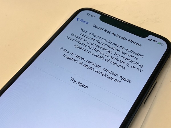 Activate iPhone try again