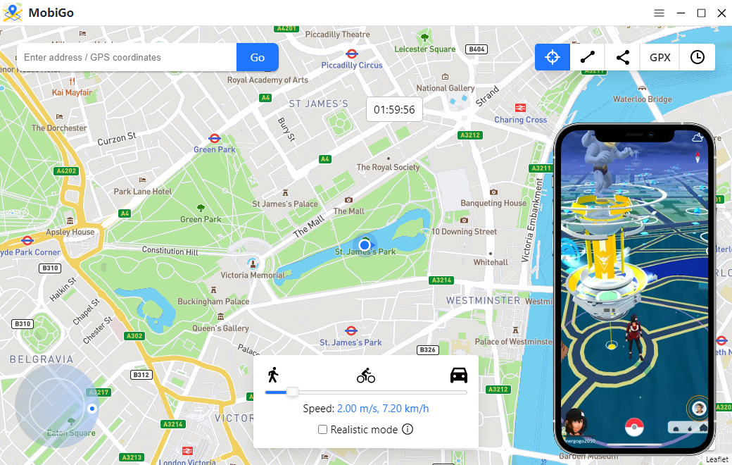 AimerLab MobiGo Επαληθεύστε την τοποθεσία του Pokemon Go