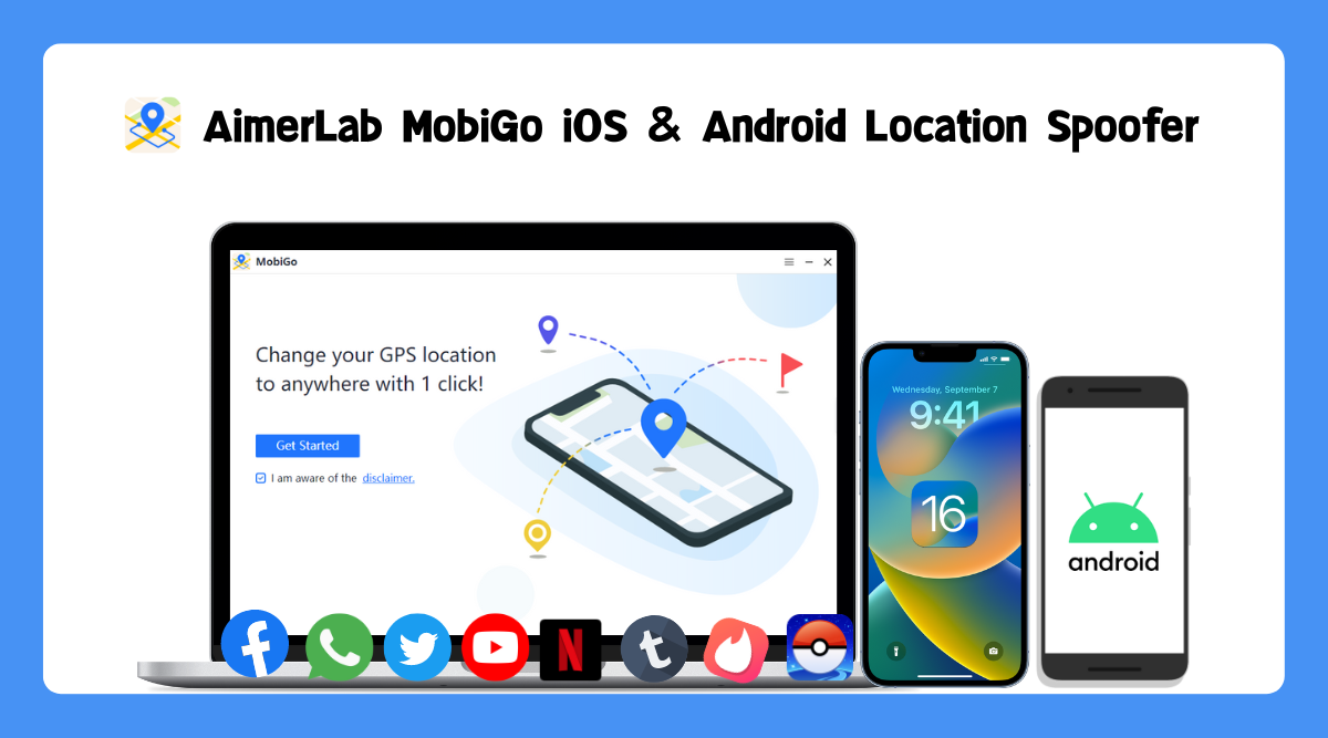 AimerLab MobiGo iOS आणि Android स्थान स्पूफर