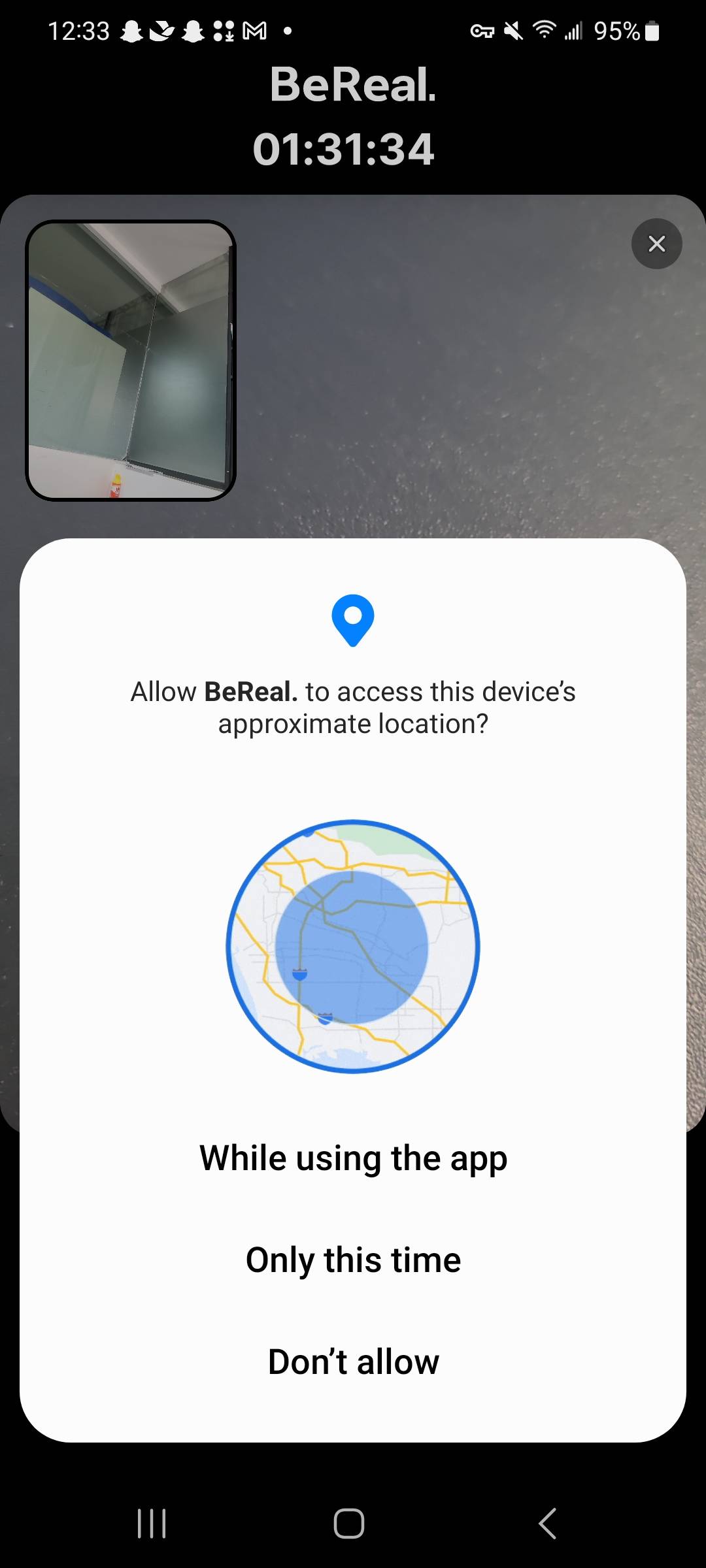 Allow BeReal to Access Your Location