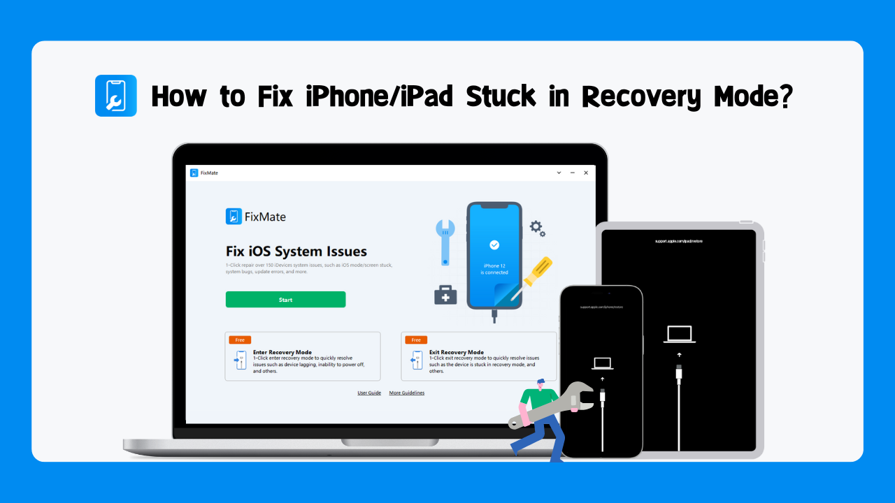 Carane Ndandani iPhone utawa iPad Macet ing Mode Recovery