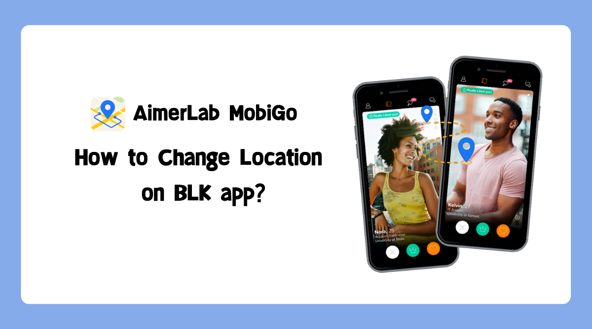 BLK अॅपवर स्थान कसे बदलावे