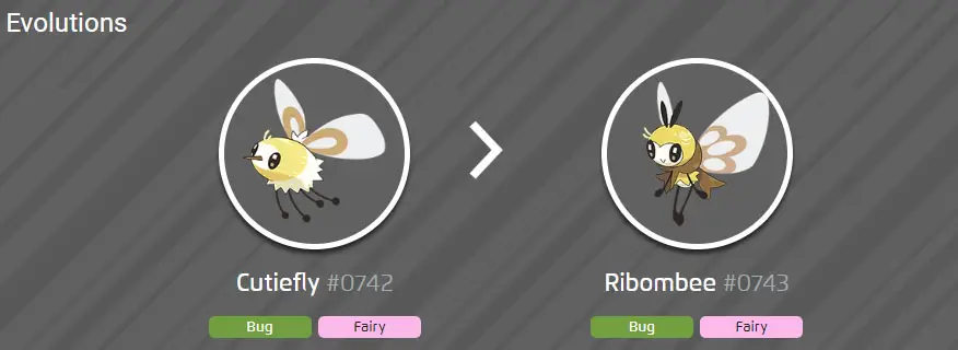 Sut i esblygu Cutiefly yn Ribombee