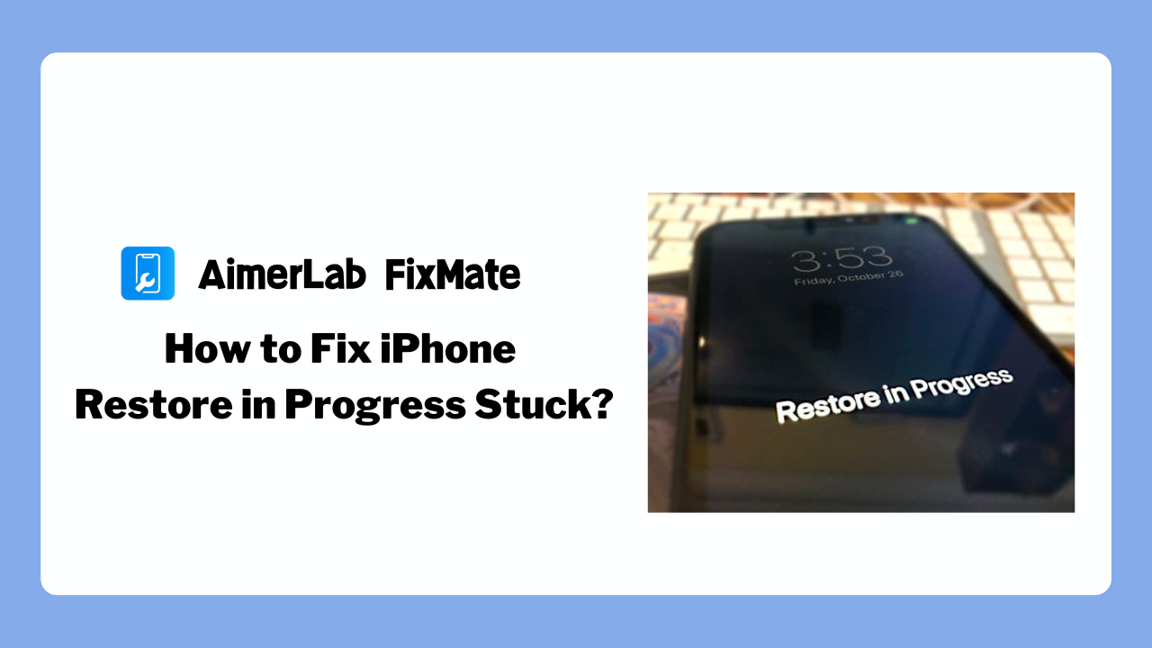 Sådan repareres iPhone-gendannelse i processen, der sidder fast