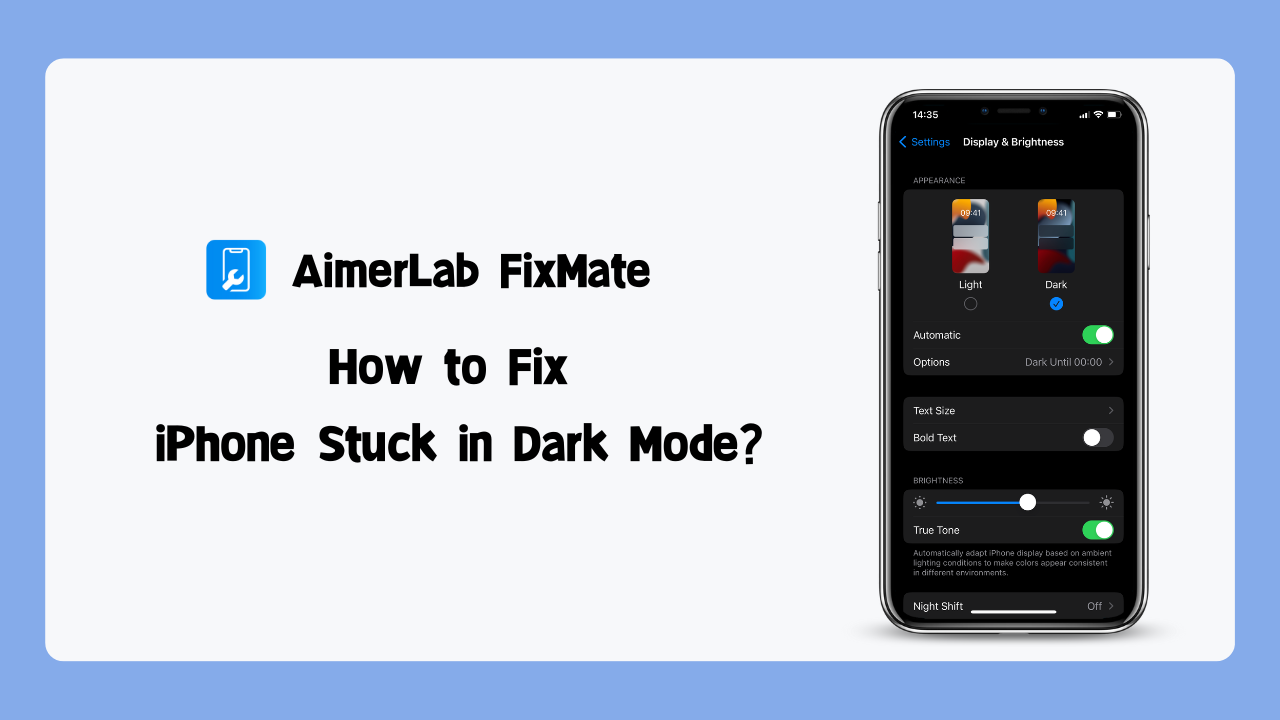 How to fix iPhone stuck in dark mode