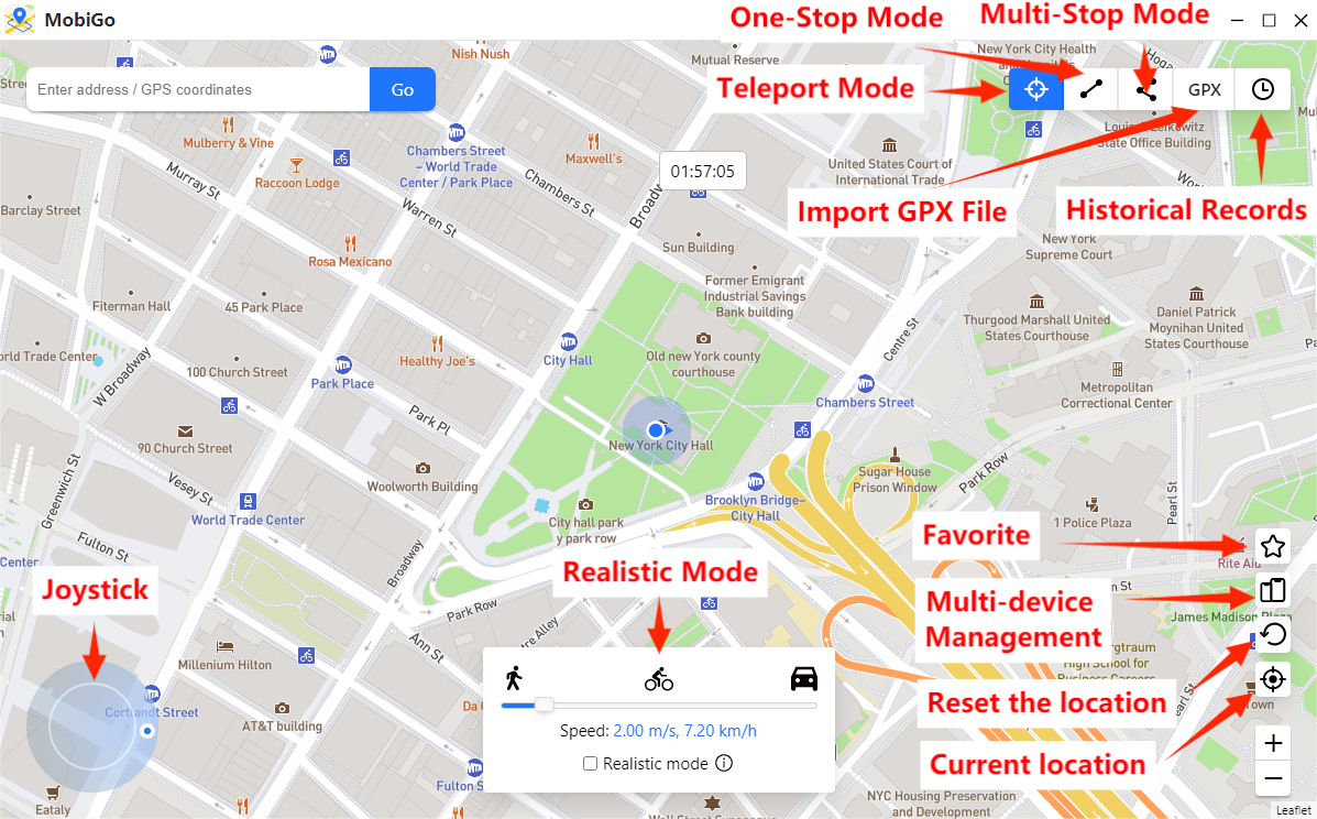 AimerLab MobiGo Interface