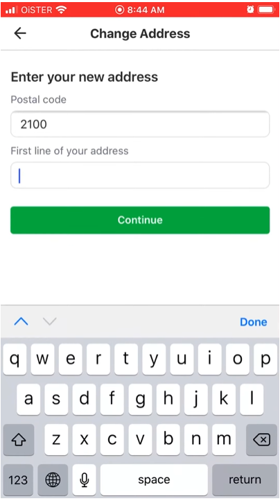 Nextdoor yeni ünvanı daxil edin