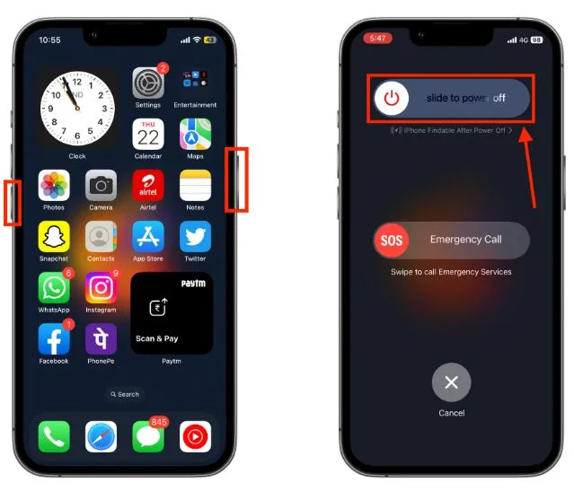 Start de iPhone opnieuw op