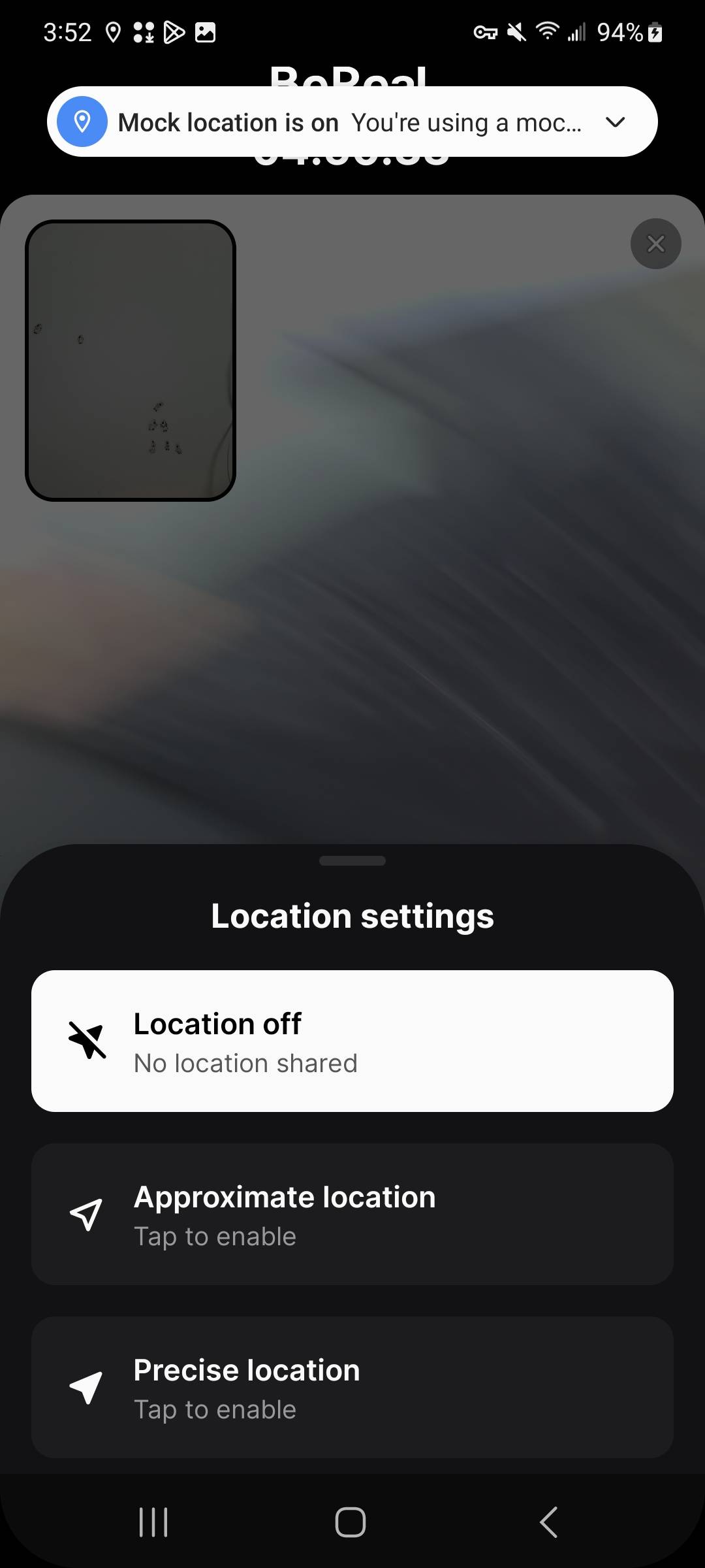Turn Off Location in BeReal