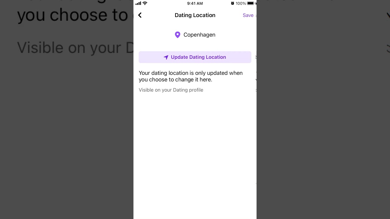 Update Facebook Dating Location