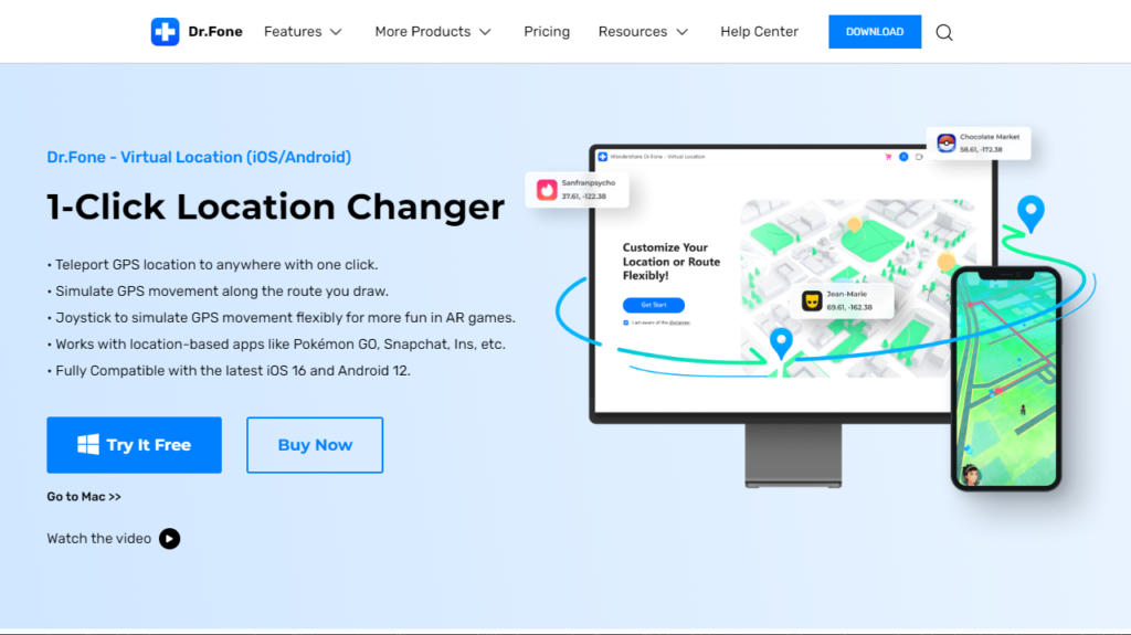 Wondershare Dr. Fone Location Changer