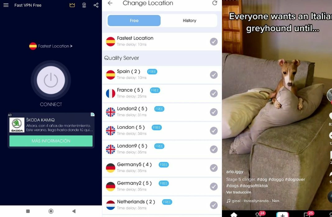 canza wurin tiktok tare da vpn