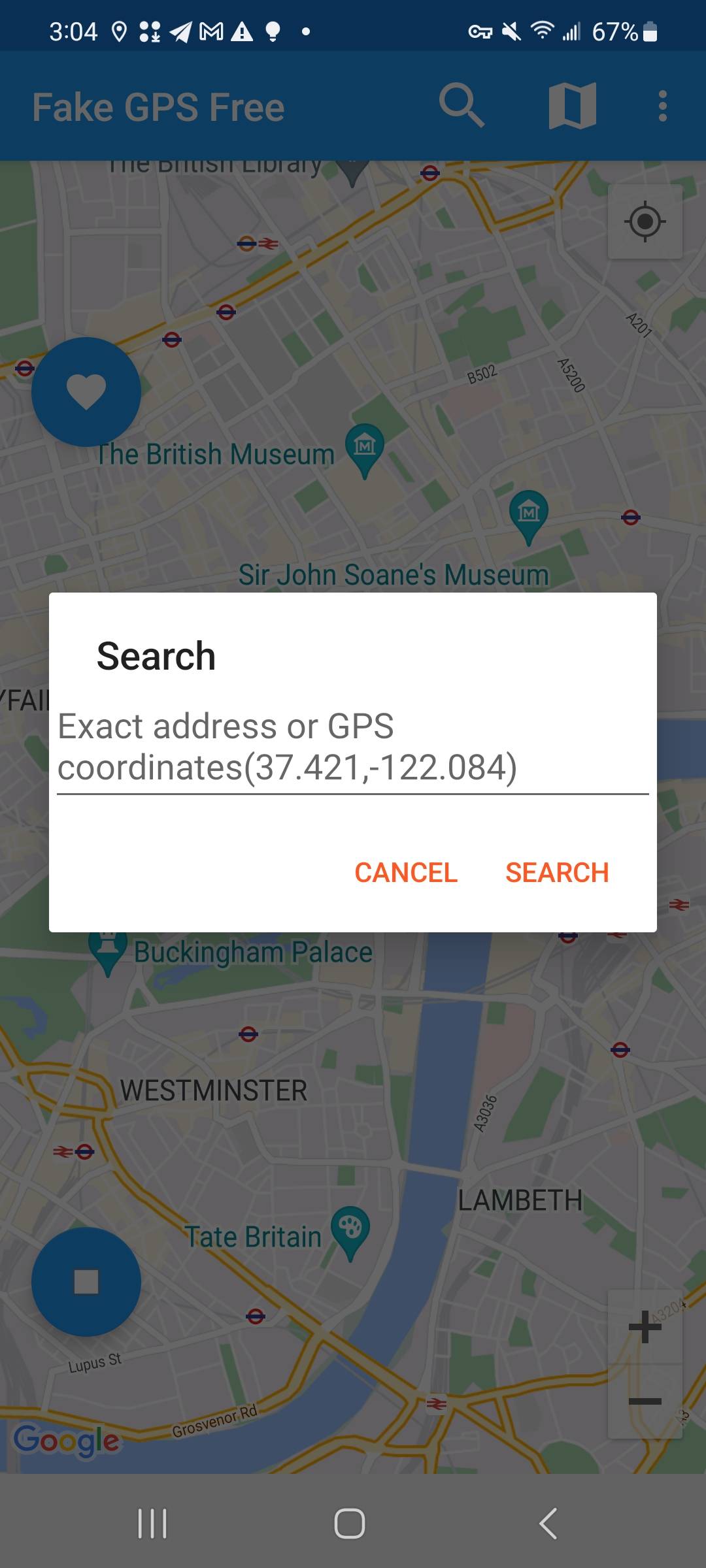 ponarejen spoofer lokacije GPS najdi lokacijo