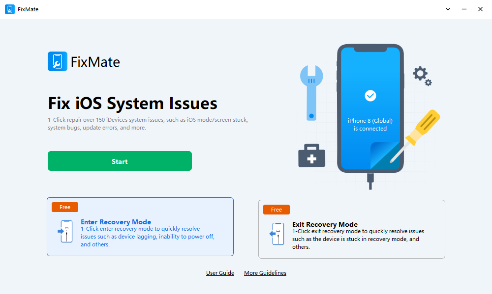 fixmate Pilih Enter Recovery Mode