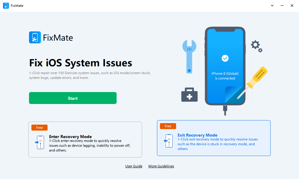 Fixmate Exit Recovery Mode තෝරන්න