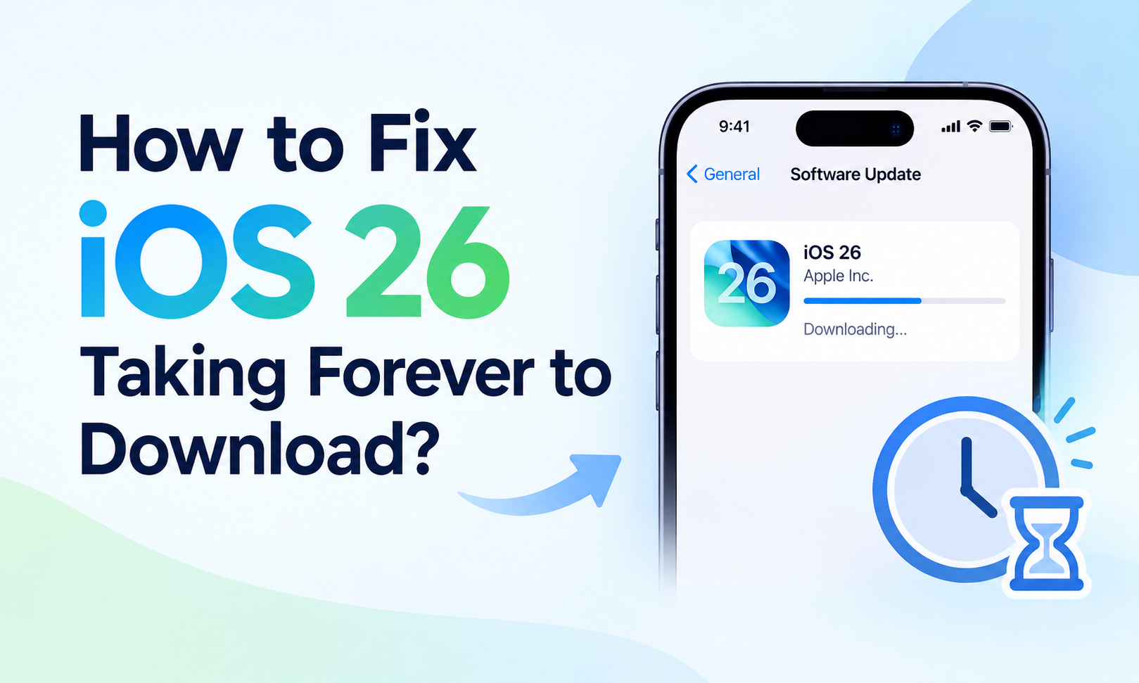 how to fix ios 26 taking forever to download​