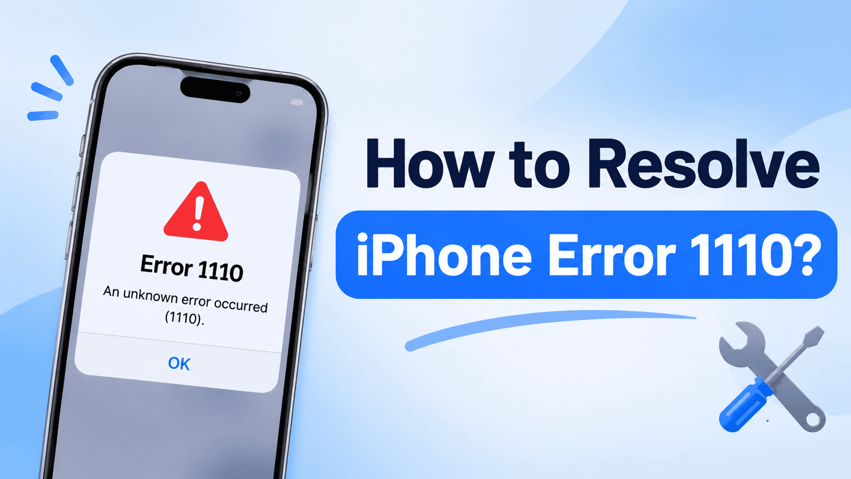 how to fix iphone error 1110​