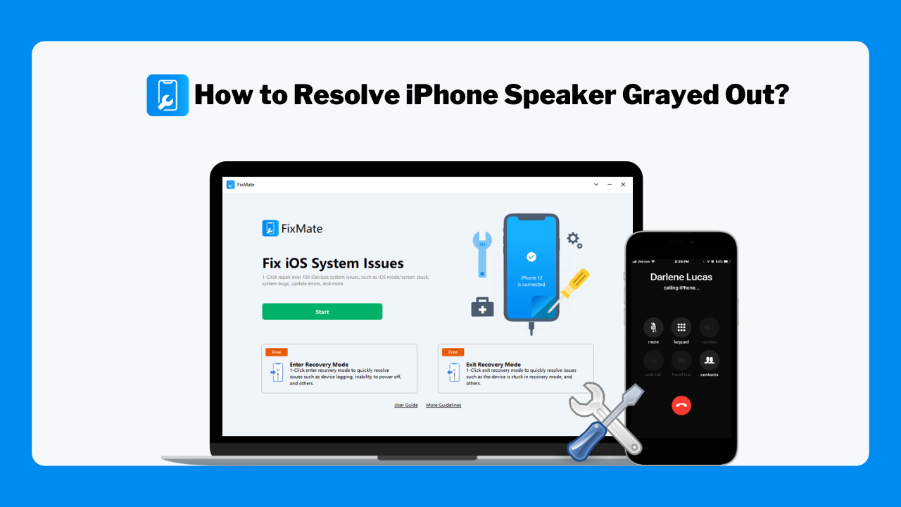 how to fix iphone speaker grayed out