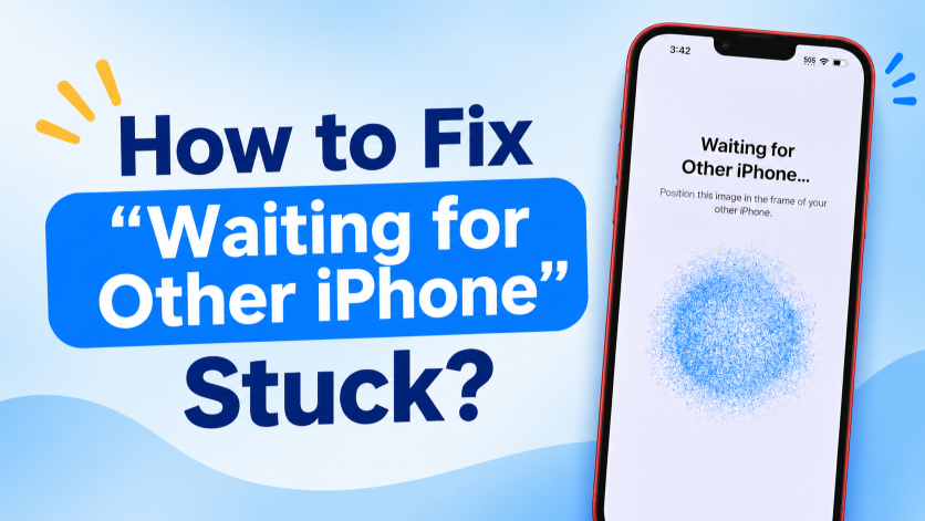 how to fix waiting for other iphone stuck