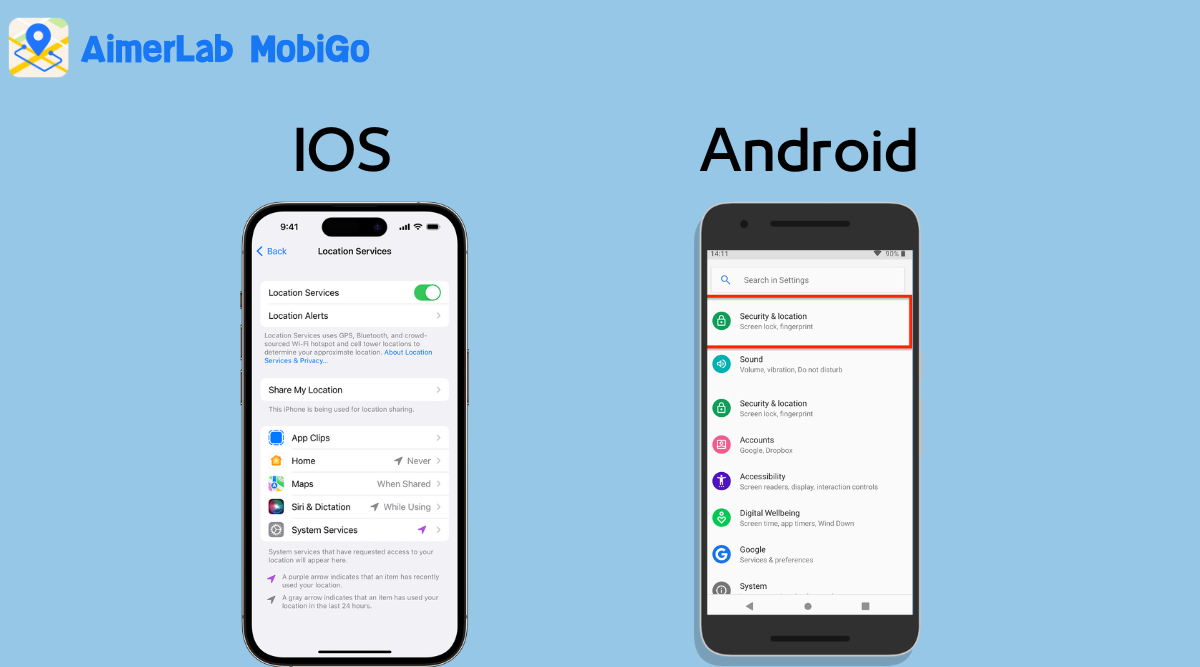 Configuració del servei d'ubicació d'iOS i Android