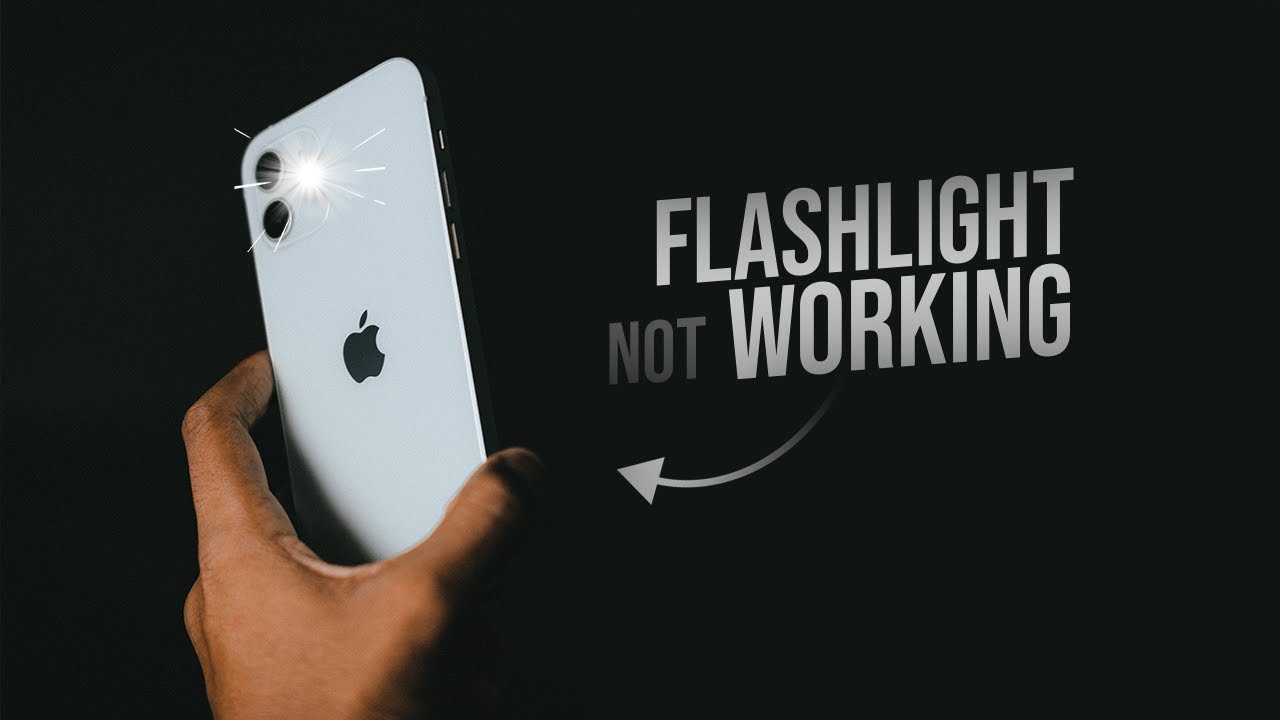 iphone flashlight not working