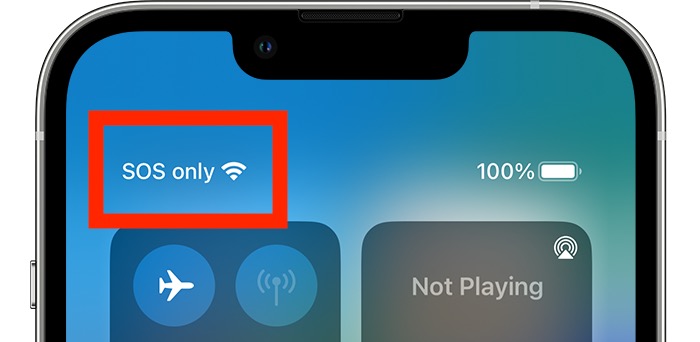 iphone sos only