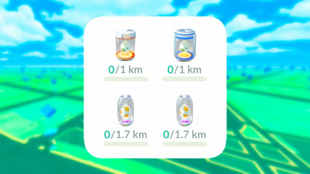 widget di cova di uova di Pokémon Go